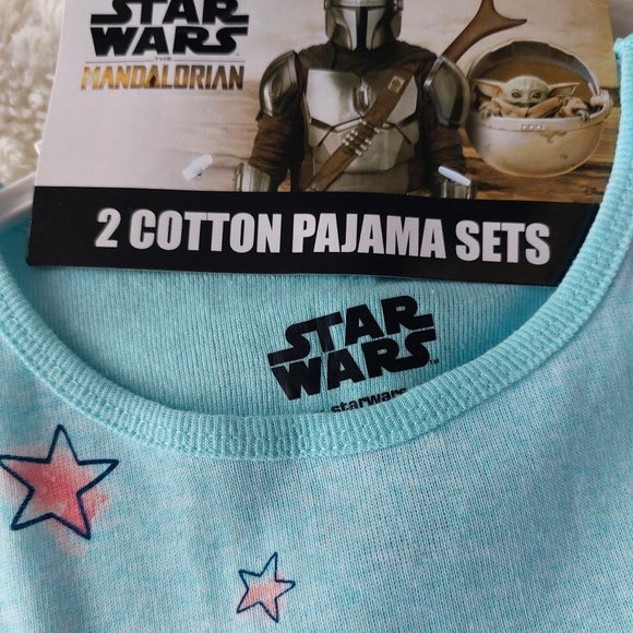 3/$30 4- Piece Disney Star Wars Mandalorian Baby Yoda Cotton Pajama Set - Picture 7 of 14